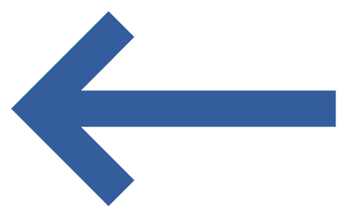 small royal blue left-pointing arrow